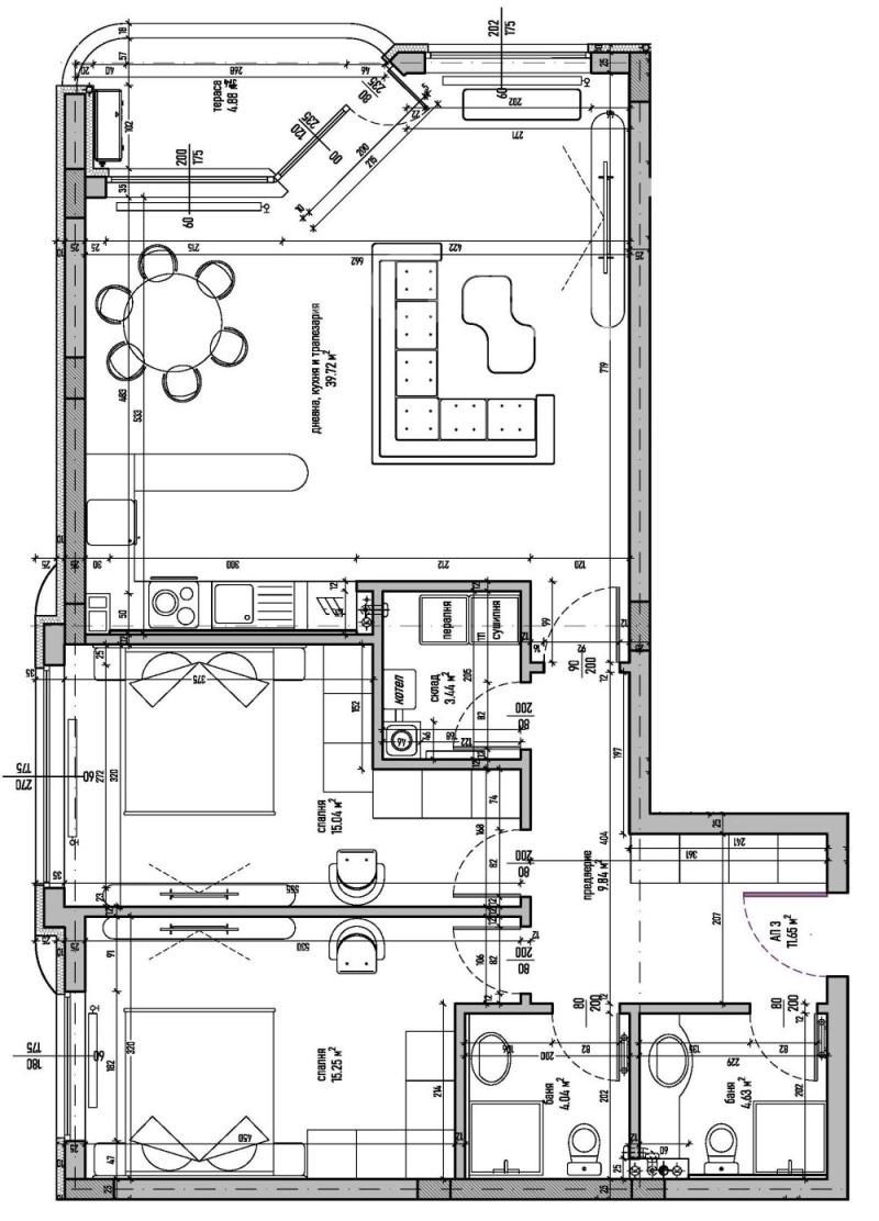 Na sprzedaż  2 sypialnie Sofia , Malinowa dolina , 132 mkw | 45362436