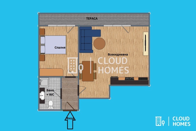 Te koop  1 slaapkamer Sofia , Tsentar , 70 m² | 62904797