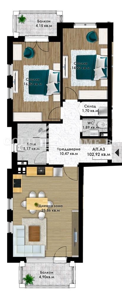 Продава  3-стаен град Пловдив , Коматево , 110 кв.м | 26673192 - изображение [5]