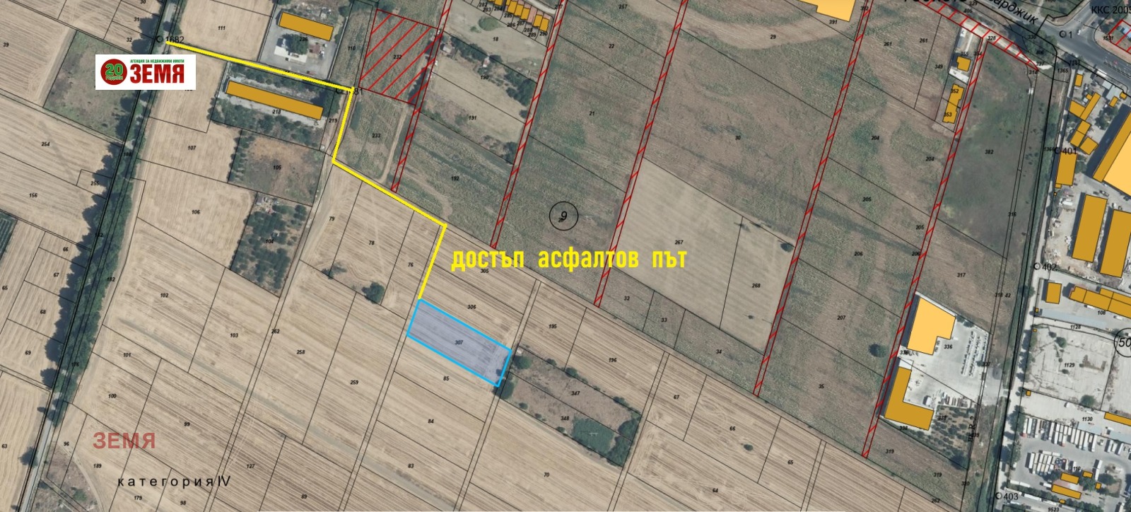 Продава ПАРЦЕЛ, гр. Пазарджик, Запад