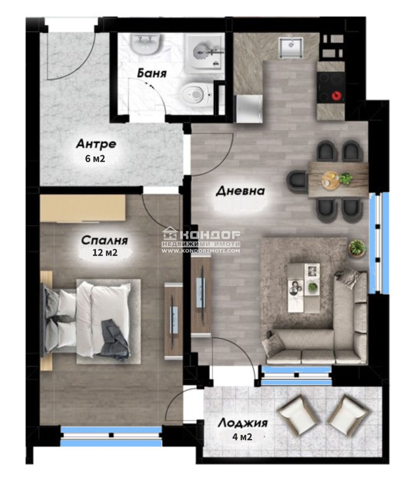 Продава 2-СТАЕН, гр. Пловдив, Остромила, снимка 5 - Апартаменти - 52547623