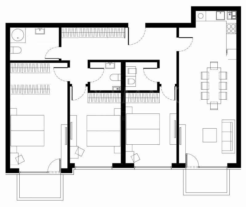 Продава 4-СТАЕН, гр. София, Малинова долина, снимка 2 - Aпартаменти - 47452016