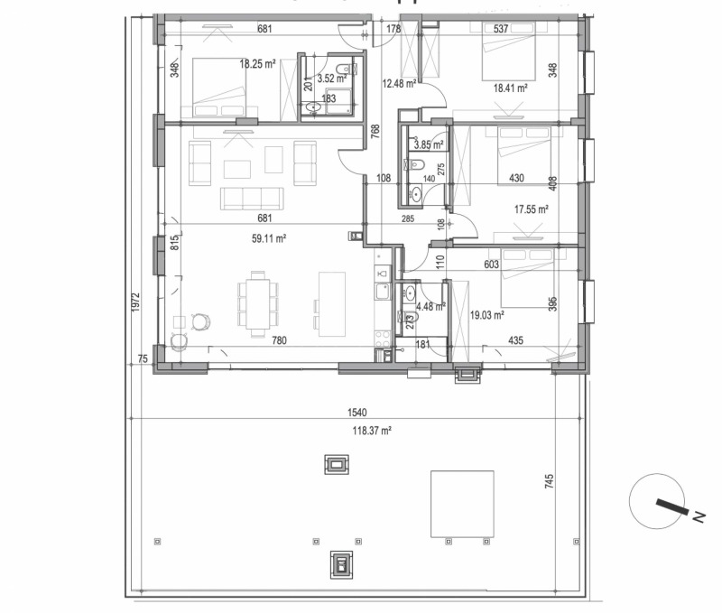 Продава МНОГОСТАЕН, гр. Пловдив, Христо Смирненски, снимка 5 - Aпартаменти - 49582930