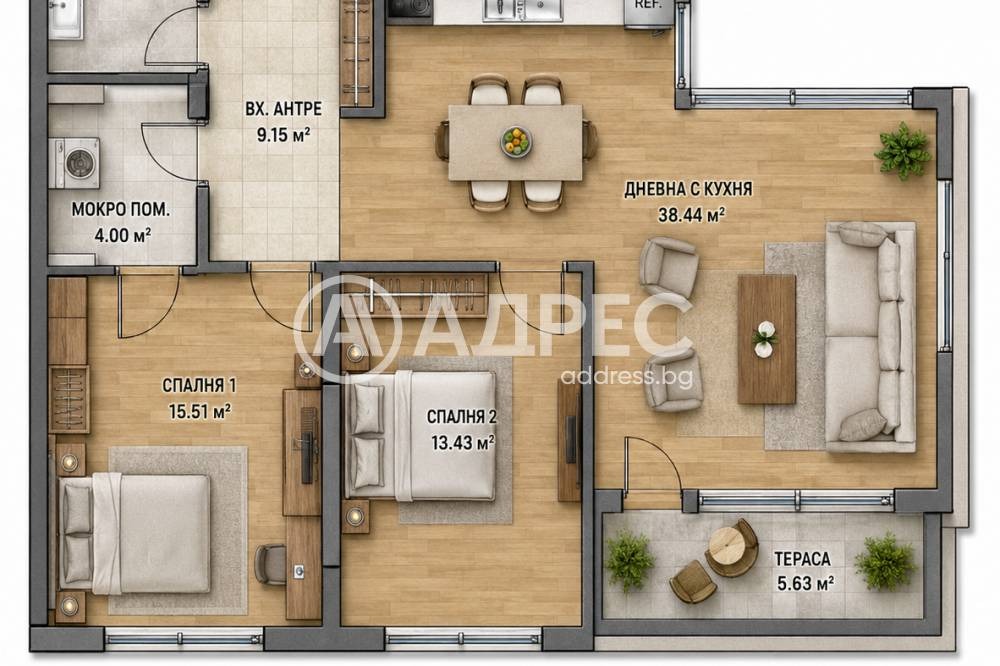 Продава 3-СТАЕН, гр. София, Витоша, снимка 2 - Апартаменти - 56739993