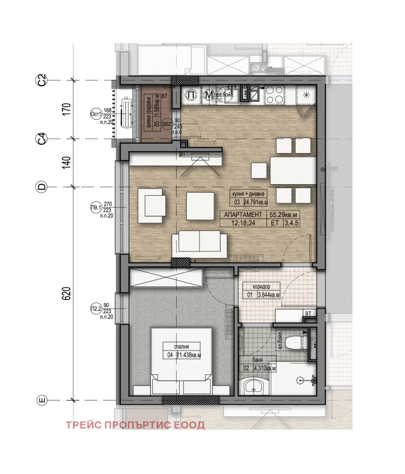 Продава  2-стаен град София , Дружба 2 , 69 кв.м | 96150285