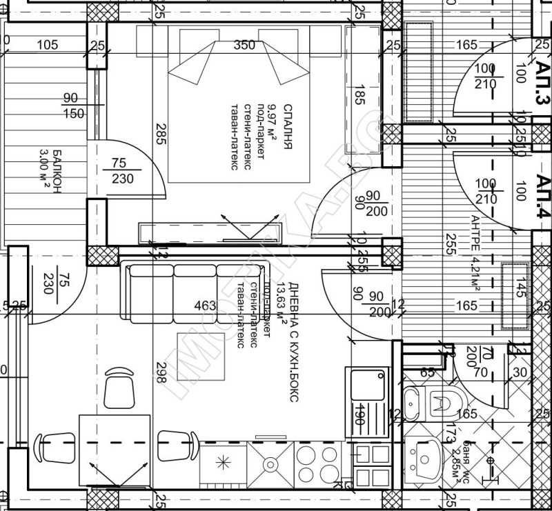 À vendre  1 chambre Varna , Vinitsa , 49 m² | 73339862 - image [2]