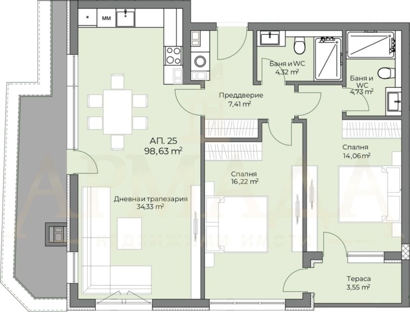 Продава 3-СТАЕН, гр. Пловдив, Христо Смирненски, снимка 9 - Aпартаменти - 48613636