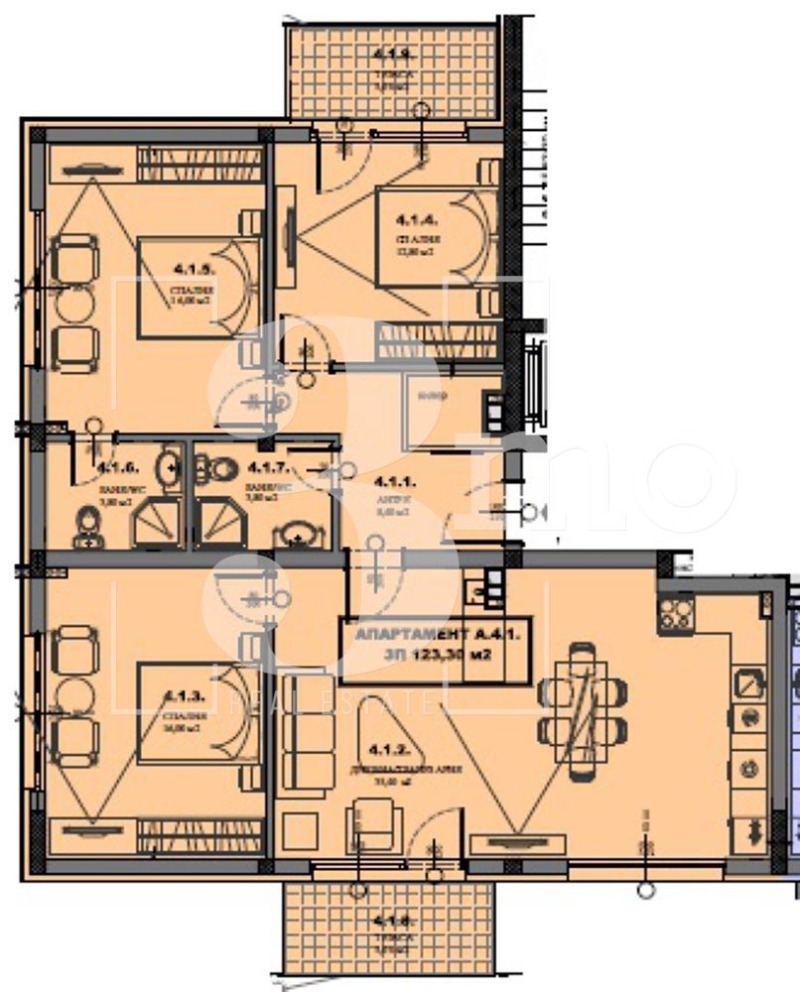 In vendita  3 camere da letto regione Sofia , Gara Elin Pelin , 138 mq | 39028466 - Immagine [4]