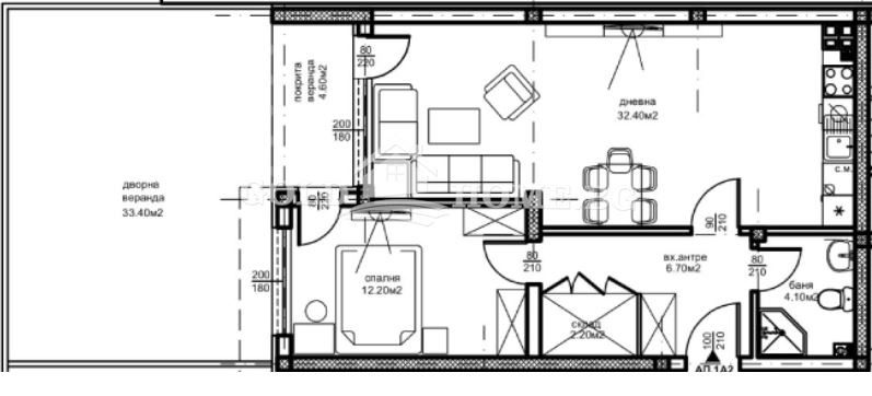 Satılık  1 yatak odası Plovdiv , Ostromila , 65 metrekare | 89600257 - görüntü [9]