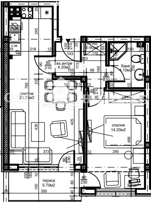 Satılık  1 yatak odası Plovdiv , Ostromila , 65 metrekare | 89600257 - görüntü [10]