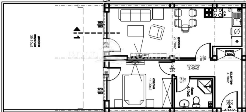 Satılık  1 yatak odası Plovdiv , Ostromila , 65 metrekare | 89600257 - görüntü [3]