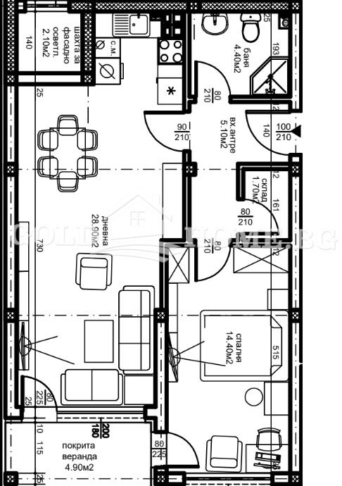 Satılık  1 yatak odası Plovdiv , Ostromila , 65 metrekare | 89600257 - görüntü [11]