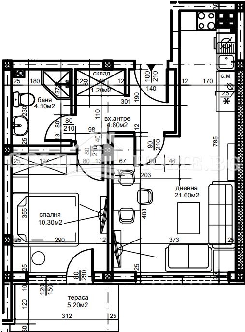 Satılık  1 yatak odası Plovdiv , Ostromila , 65 metrekare | 89600257 - görüntü [8]