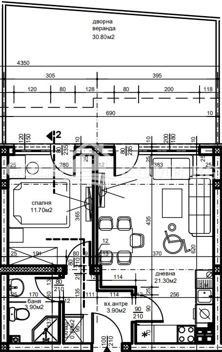Satılık  1 yatak odası Plovdiv , Ostromila , 65 metrekare | 89600257 - görüntü [7]