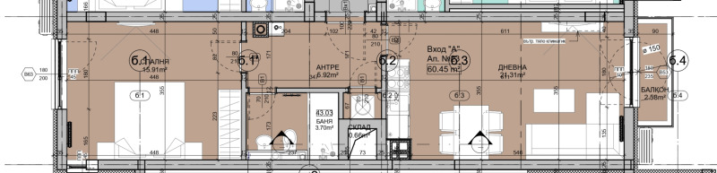 En venta  1 dormitorio Sofia , Manastirski livadi , 74 metros cuadrados | 36210931 - imagen [2]