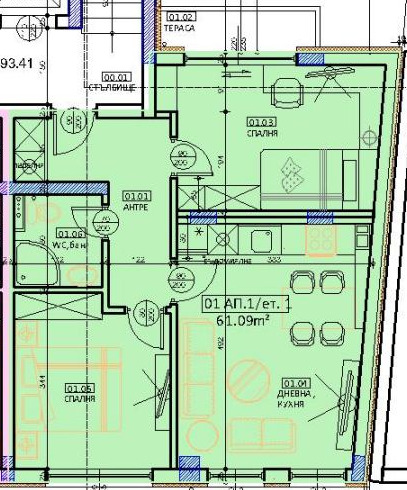 Продава 3-СТАЕН, гр. Благоевград, Идеален център, снимка 3 - Апартаменти - 52398228