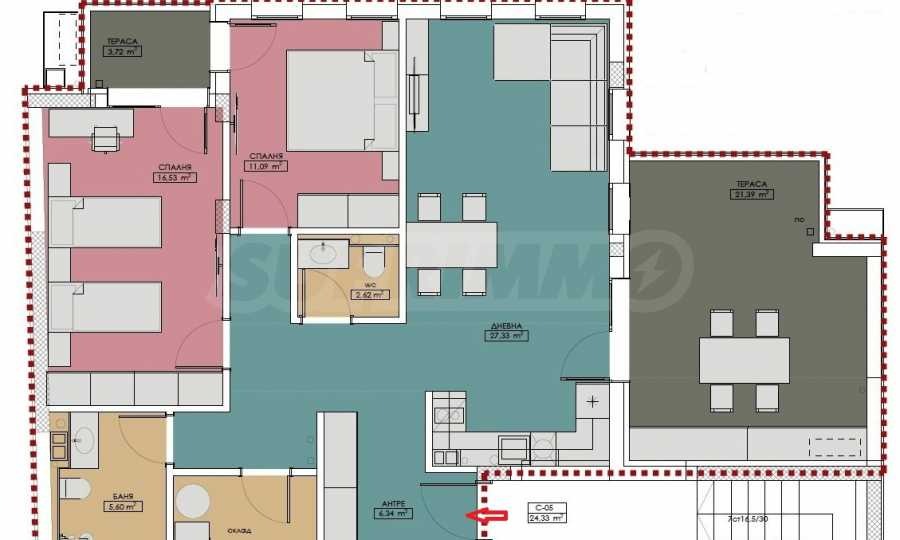 Продава 3-СТАЕН, гр. Пловдив, Христо Смирненски, снимка 2 - Апартаменти - 55992231