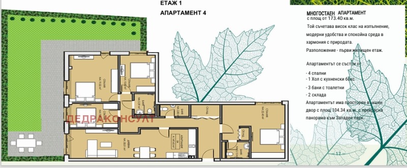Till salu  3+ sovrum Sofia , Ljulin 6 , 174 kvm | 16802705 - bild [3]
