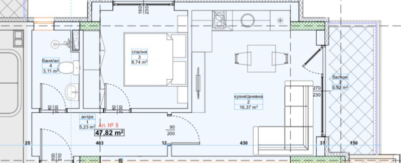 Продава 2-СТАЕН в област Бургас, гр. Приморско - 55 кв.м / 57 750 € » 112 949.18 лв., ТОП ИН