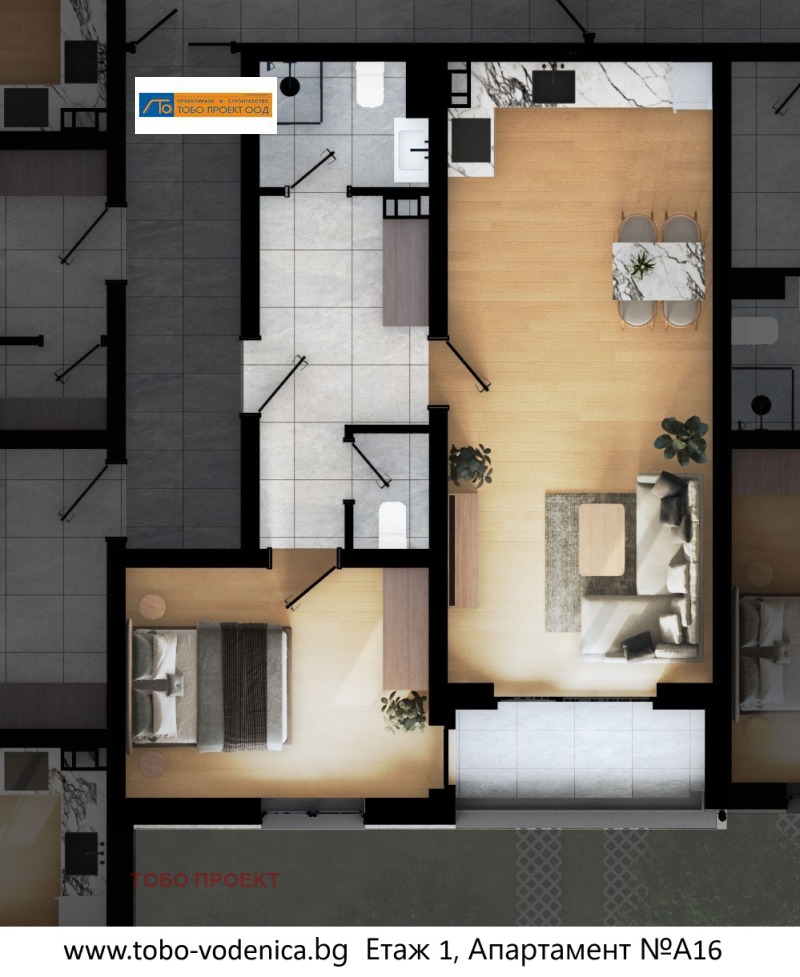 In vendita  1 camera da letto Sofia , Drugba 2 , 80 mq | 23479408 - Immagine [2]
