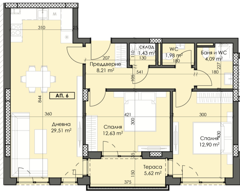À vendre  2 chambres Plovdiv , Trakiya , 107 m² | 35619111 - image [5]