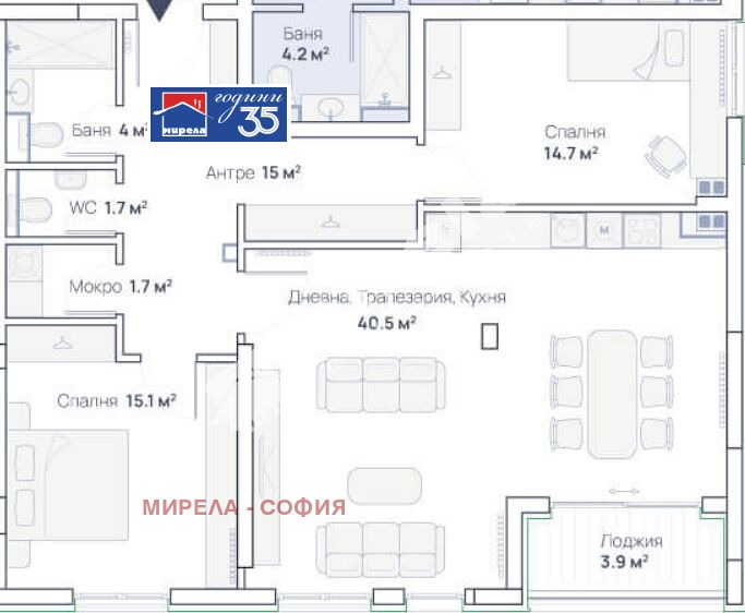 Продава 3-СТАЕН, гр. София, Симеоново, снимка 10 - Апартаменти - 54249454