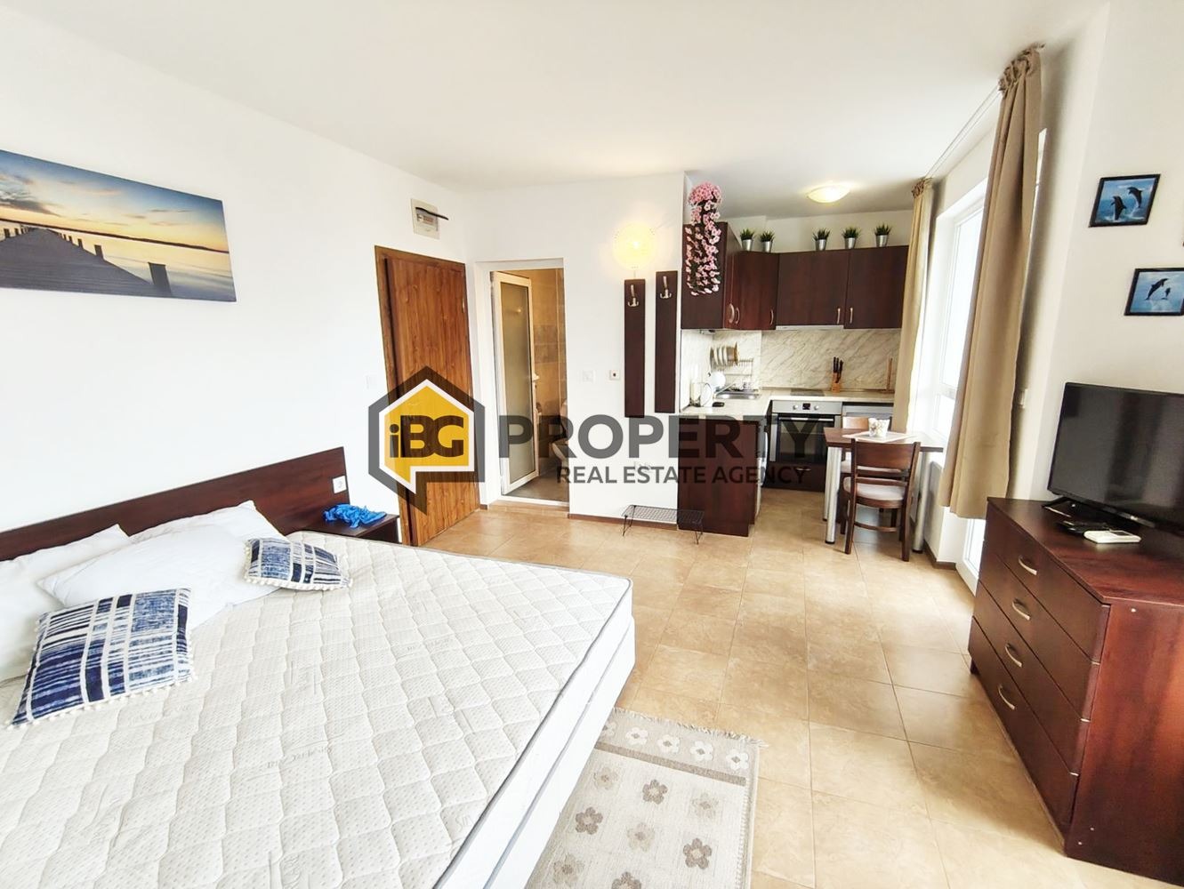 Продава 1-СТАЕН, гр. Бяла, област Варна, снимка 8 - Апартаменти - 56413696