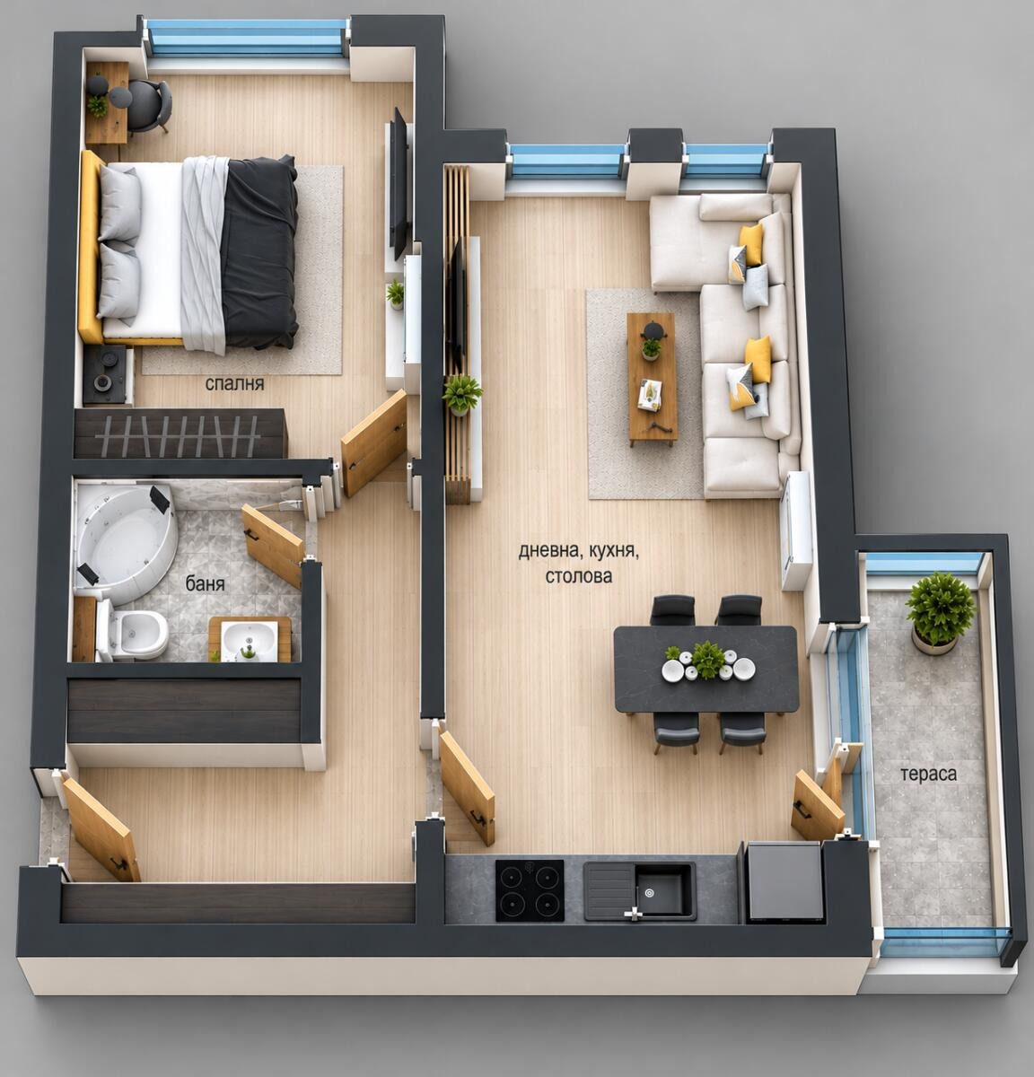 Продава 2-СТАЕН, гр. Пловдив, Център, снимка 6 - Апартаменти - 56517878