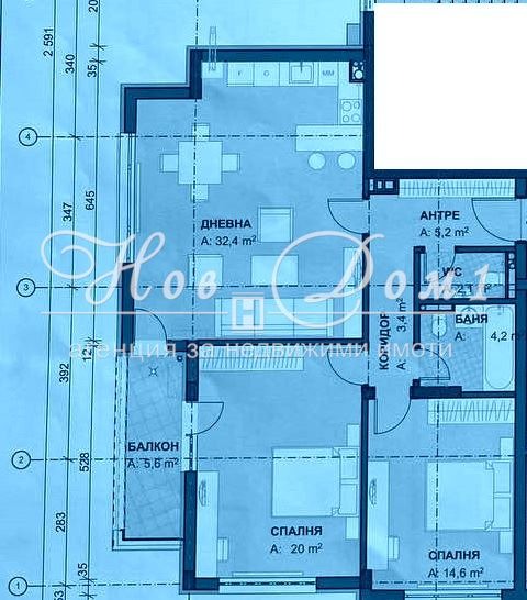 Продаја  2 спаваће собе Софија , Гоце Делчев , 123 м2 | 31687523 - слика [7]