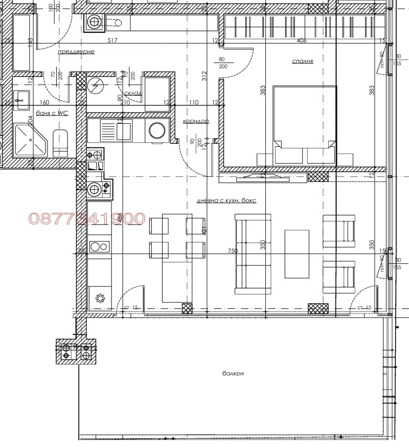 Продава 2-СТАЕН, гр. София, Кръстова вада, снимка 2 - Aпартаменти - 48096826