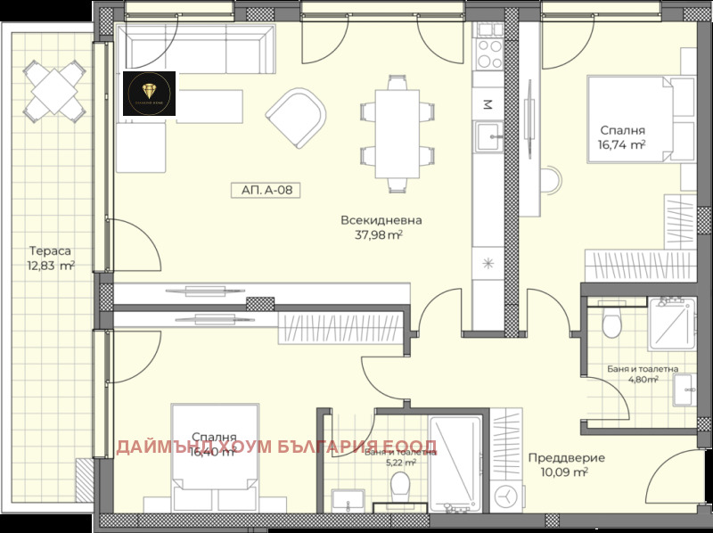 En venta  2 dormitorios Plovdiv , Ostromila , 141 metros cuadrados | 34205573 - imagen [2]