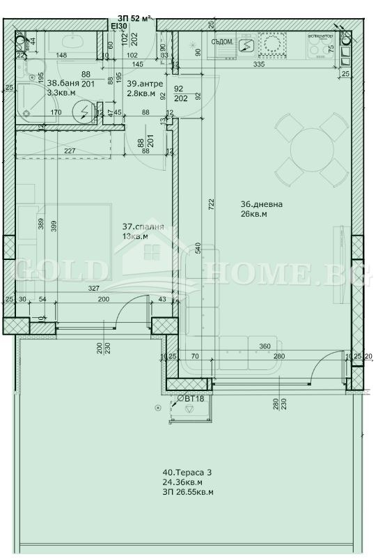 Продава 2-СТАЕН, гр. Пловдив, Остромила, снимка 3 - Апартаменти - 54679784