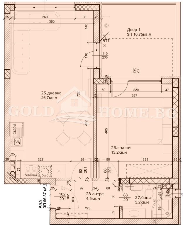 Продава 2-СТАЕН, гр. Пловдив, Остромила, снимка 4 - Апартаменти - 54679784