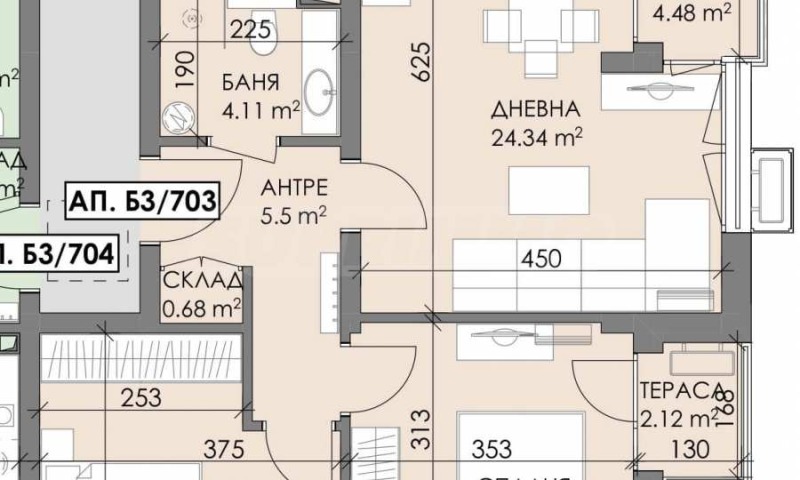 À vendre  2 chambres Bourgas , Meden roudnik - zona V , 90 m² | 39143333 - image [2]