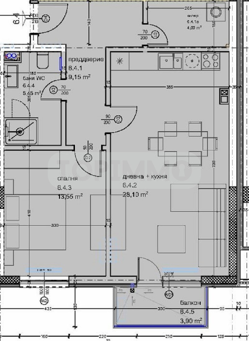 Продается  1 спальня Варна , Кайсиева градина , 89 кв.м | 94865823 - изображение [2]