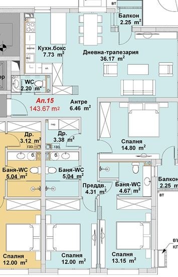 Продава 4-СТАЕН, гр. София, Бояна, снимка 2 - Aпартаменти - 47415302