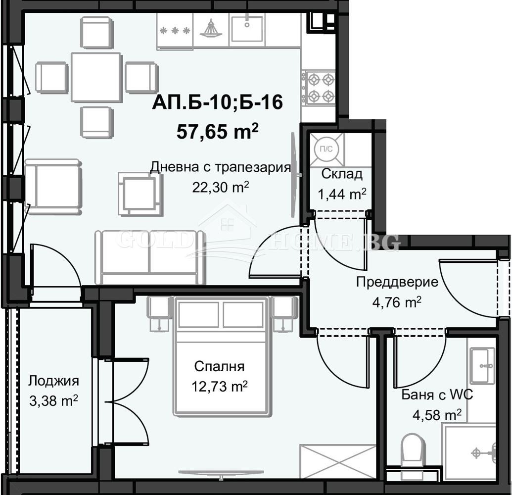 Продава 2-СТАЕН, гр. Пловдив, Христо Смирненски, снимка 4 - Апартаменти - 53707184