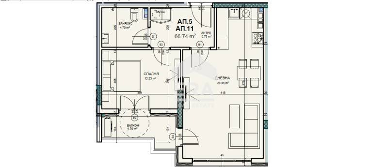 На продаж  1 спальня София , Горна баня , 74 кв.м | 10752103 - зображення [2]