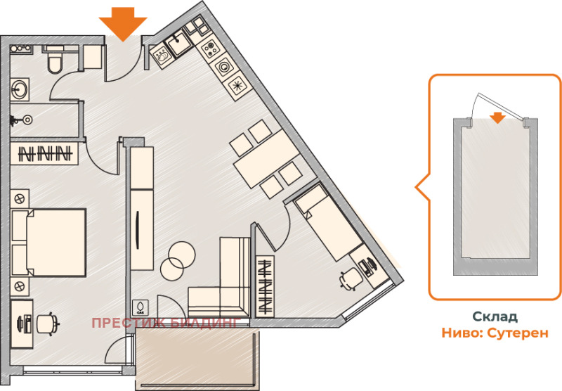 Продава 3-СТАЕН, гр. София, Малинова долина, снимка 4 - Aпартаменти - 48281962