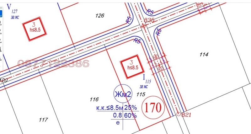 Til salgs  Plott Sofia , Bankja , 1000 kvm | 57832108 - bilde [5]