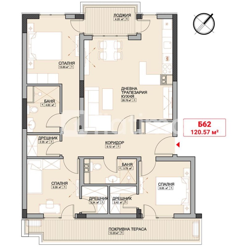 Te koop  2 slaapkamers Sofia , Mladost 4 , 143 m² | 76157013 - afbeelding [2]
