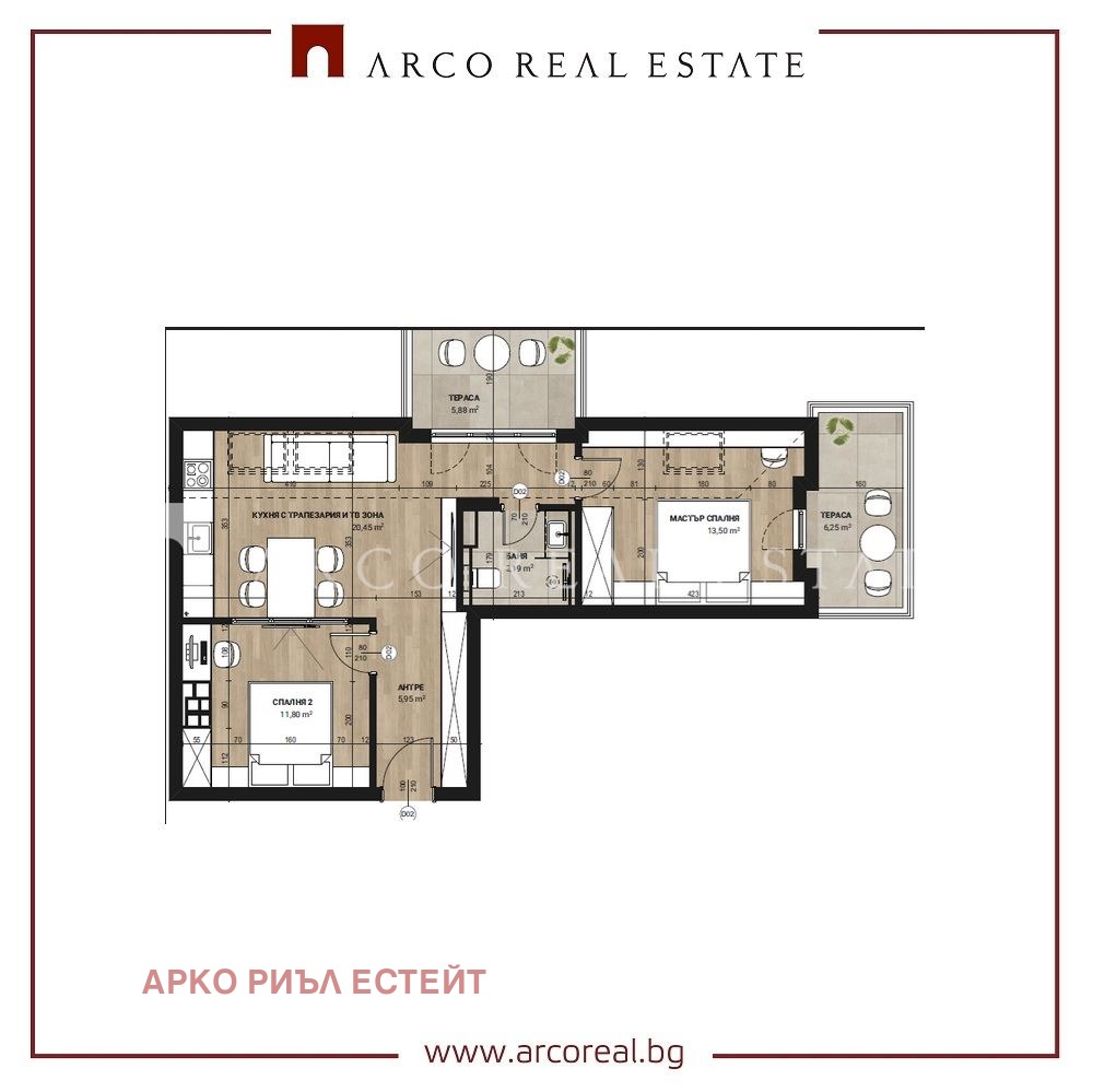 Продава 3-СТАЕН, гр. София, Модерно предградие, снимка 2 - Апартаменти - 54915771