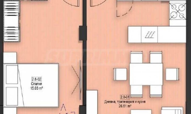 Продаја  1 спаваћа соба Софија , Лозен , 79 м2 | 24511036 - слика [7]