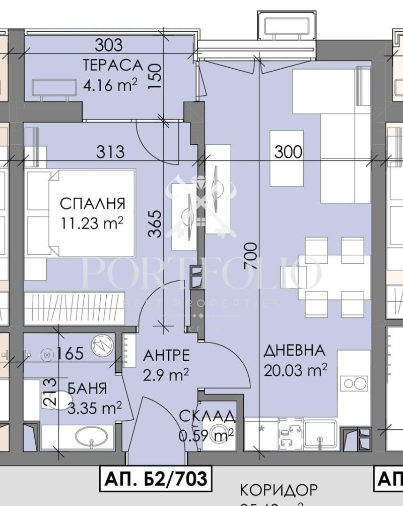 Продава  2-стаен град Бургас , Меден рудник - зона А , 58 кв.м | 54475805 - изображение [6]