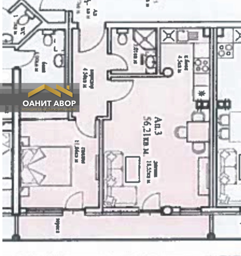 En venta  1 dormitorio Sofia , Gorublyane , 63 metros cuadrados | 89451137 - imagen [3]