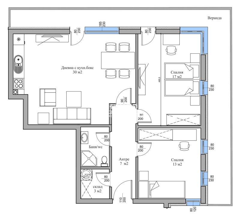 Продава  3-стаен град Пловдив , Христо Смирненски , 93 кв.м | 87900806 - изображение [3]