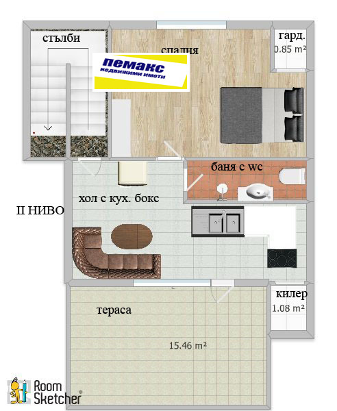 Zu verkaufen  Dachboden Sofia , Zona B-19 , 69 qm | 26121201 - Bild [16]