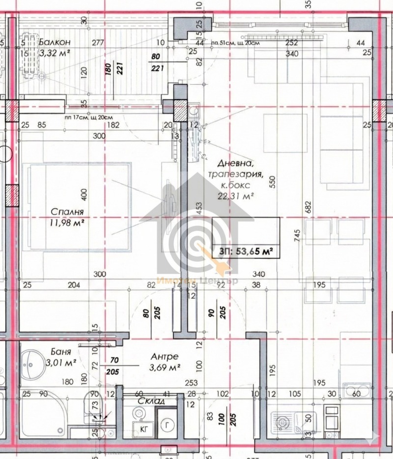 Продава 2-СТАЕН в град София, Овча купел 2 - 65 кв.м / 162 225 € » 317 284.52 лв., ИМОТЕН ЦЕНТЪР БЪЛГАРИЯ 2021