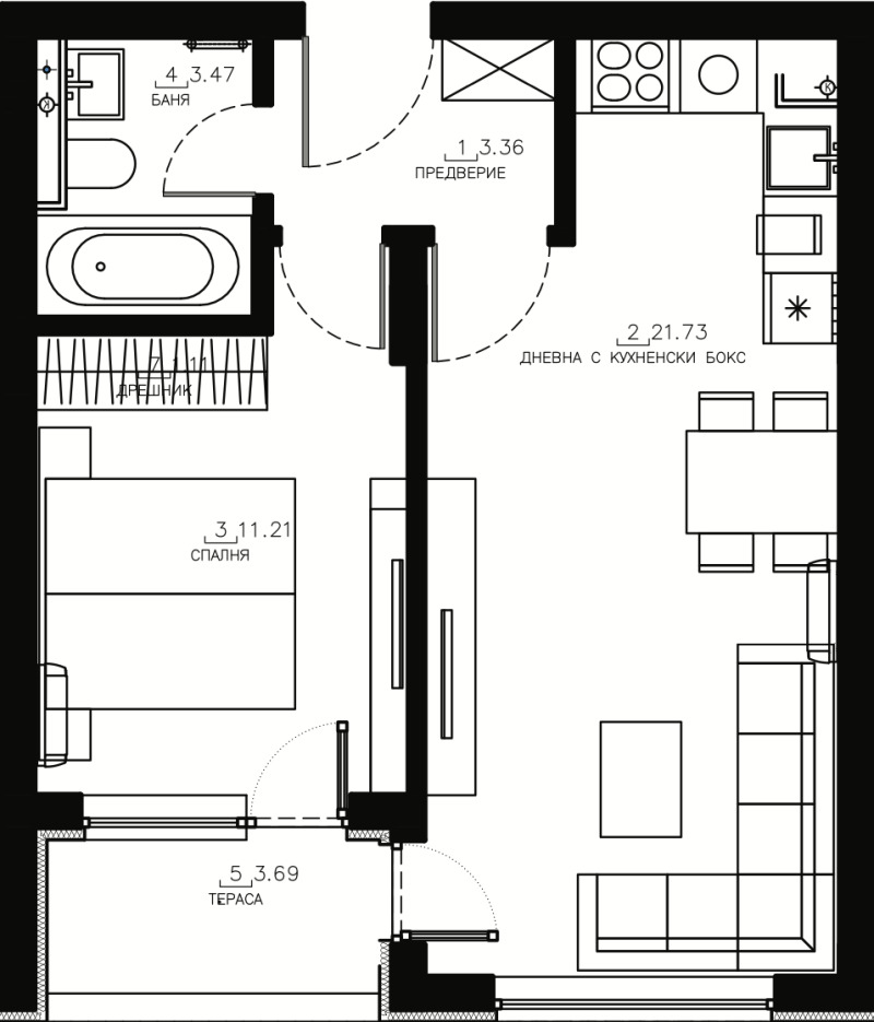Продава  2-стаен град София , Малинова долина , 62 кв.м | 93025099 - изображение [13]