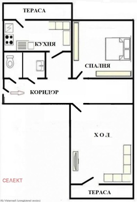 1 slaapkamer Juzjen, Plovdiv 1